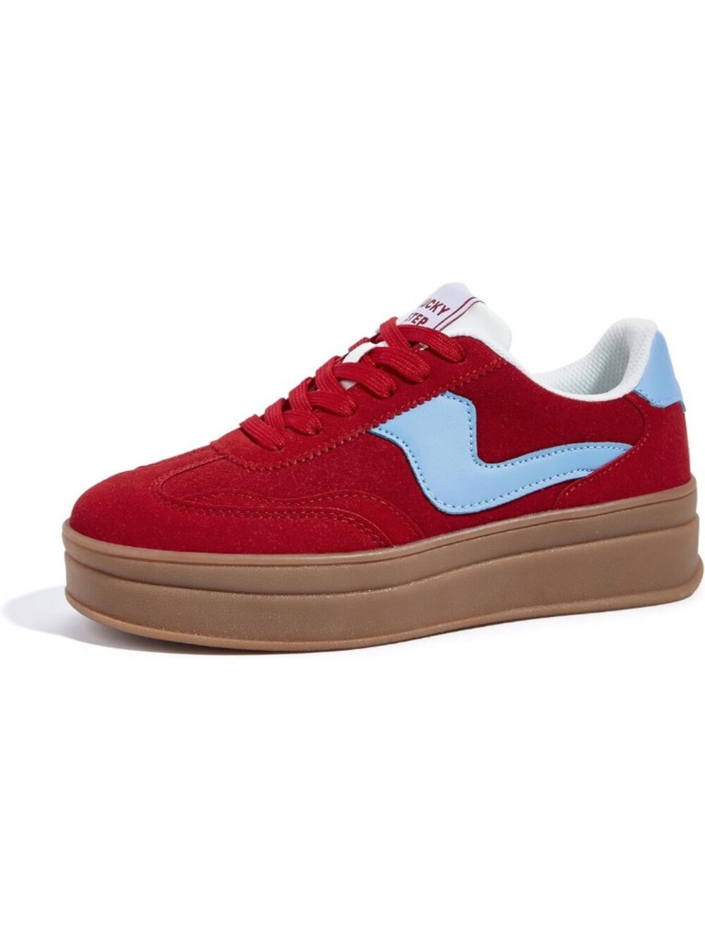 Stylish Women's Platform Sneakers with Thick Sole - Trendy Fashion Footwear